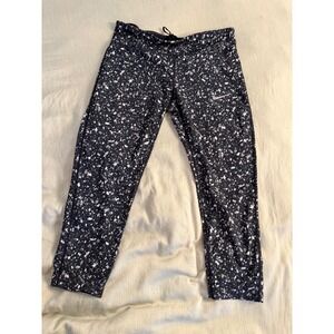 Nike Dri-Fit Women's‎ Running pants L Black White Speckle High-Rise Leggings